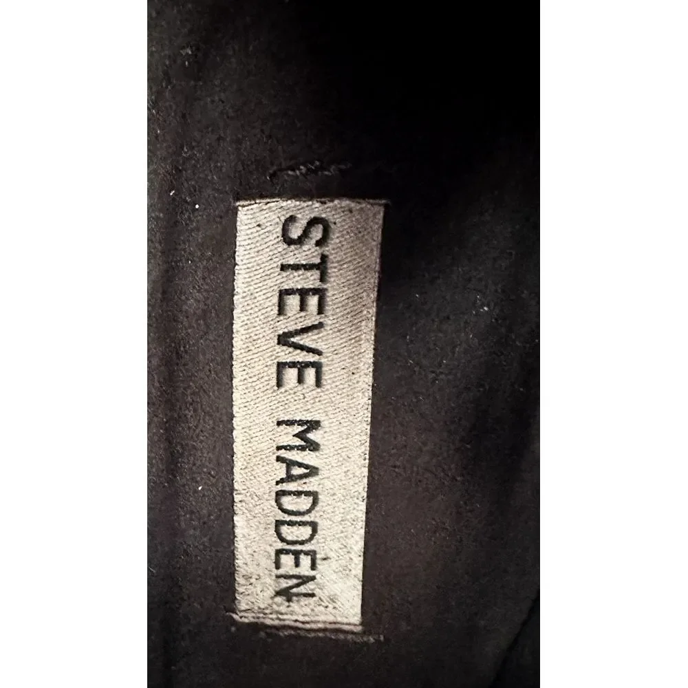 Steve Madden Womens‎ Size 8.5 Prezzie Boots Brown 100% Leather Suede Boho